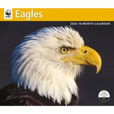 Carousel Calendars,  Eagles WWF 2026 Wall Calendar, 12.01'' X 14.09'', 16-Month