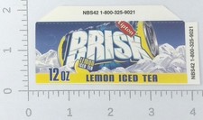 Vintage Lipton Brisk Lemon Iced Tea Soda Pop Vending Machine Flavor Strip NBS42