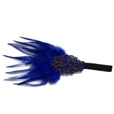 1920s Rhinestone Flapper Feather Headpiece Roaring 20s Gatsby Fascinator