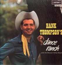 Hank Thompson and His Brazos Valley Boys Dance Ranch LP vinyl UK Stetson Mono