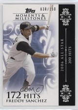 2008 Moments & Milestones /150 Freddy Sanchez (2006 All-Star 200 Hits) #108 0jk5