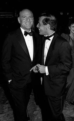 Barry Diller Steve Rubell at Art of the Deal Book Party on Decembe- Old Photo 2