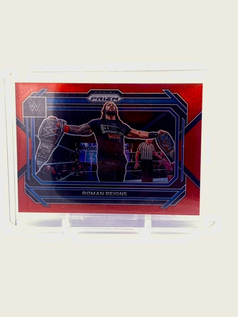 Roman Reigns 2023 Panini Prizm WWE Red /299 #29