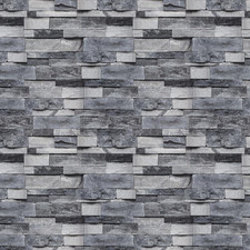 Grey Brick Wallpaper Peel and Stick Stone Wall Paper 17.7 X 118 Self Adhesive Re