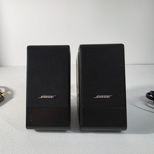Bose MusicMonitor Computer Speakers Desktop PC Black Tested w/ Remote Cords