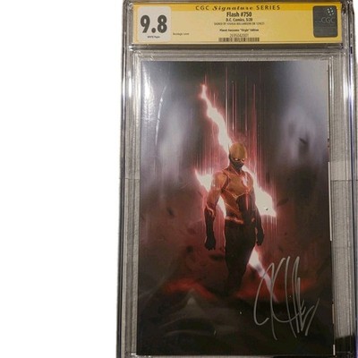 Flash #750 CGC 9.8 Planet Awesome ''Virgin'' Edition Signed by Joshua Williamson