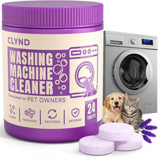 Washing Machine Cleaner Tablets 24 Pack HE Front Top Load Pet Owners