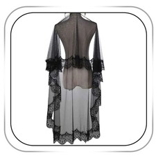 Bridal Mantilla Wedding Veil and Headpieces Black Cathedral Gothic Lace Veil ...