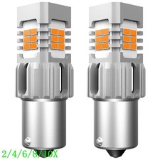 Ba15s P21w Led Canbus No Error Smd 1156 Led Bright Turn Signal Light Amber 210x