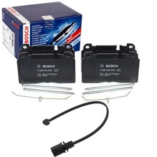 BOSCH BREMSBELÄGE + WARNKONTAKT VORNE passend für PORSCHE MACAN 95B