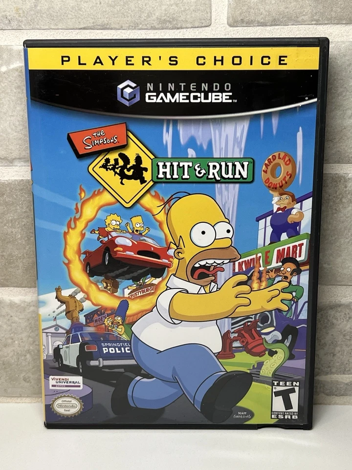 The Simpsons: Hit & Run - Nintendo GameCube - CIB - TESTED Mint Manuel - Image 2 of 4