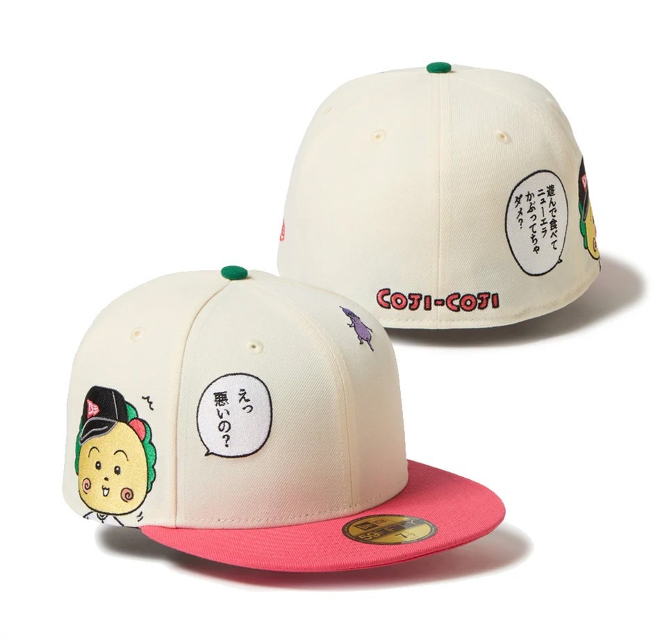 NEW ERA 59Fifty Cap Sakura Momoko COJI-COJI Chrome x Pink Visor