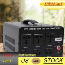5000Watt Voltage Converter Transformer Step Up/Down Convert 110V 220V Heavy Duty