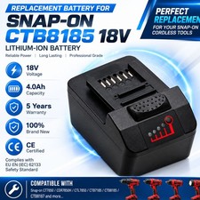CTB8185 for Snap on 18V Power Tool Battery CTB8187 CTB7185 CT7850 CT8850 CTC720
