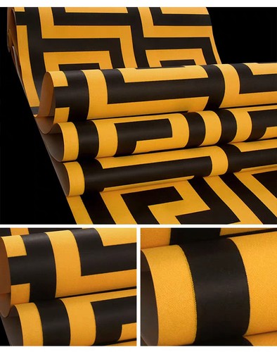 9.5M Vintage Classic Chinese Flock Embossed Textured Non-woven Wallpaper Roll - Picture 10 of 38