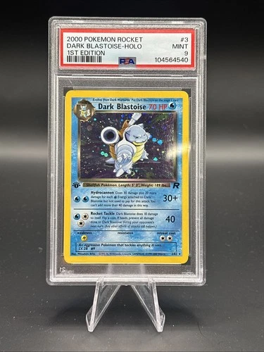 2000 Pokemon Rocket 1st Edition Dark Blastoise - Holo #3 PSA Mint 9