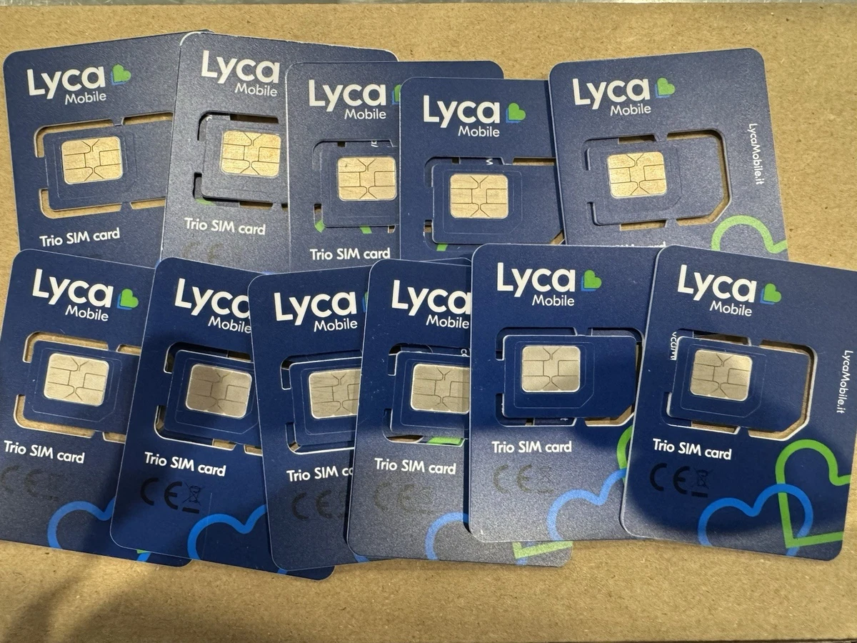 Carte SIM Prépayée LYCAMOBILE Forfait National S 30Go / 50Go | 9,99