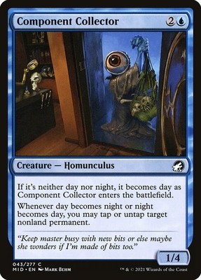 (1x FOIL) COMPONENT COLLECTOR - Innistrad MID    MTG Magic the Gathering Card