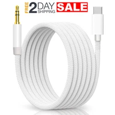 Cable De Audio AUX a USB C 3.3 Pies Para iPhone Samsung Galaxy Celular Carro