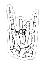 Skeleton Hand Sticker Decal