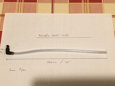 Battery Vent Tube - Breather Pipe - 260mm long 6mm dia - Brand New