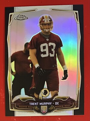 2014 Topps Chrome Black Refractor /299 Trent Murphy RC #217 Washington Redskins