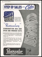 1947 Barcalo Co Buffalo New York Combination Box & Open End Wrench Sets Print Ad