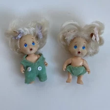 Lot of 2 Vintage 90s Tyco Quints Dolls Blonde Girls 