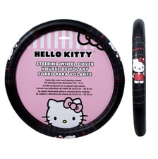 Hello Kitty Core Waving Speed Grip Car Truck Suv Steering Wheel Cover