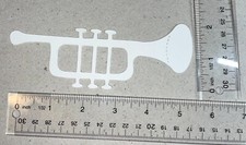 10   TRUMPET   cardstock paper die cut embellishments