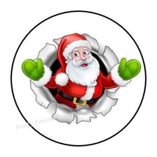 SANTA CLAUS CHRISTMAS ENVELOPE SEALS LABELS STICKERS PARTY FAVORS