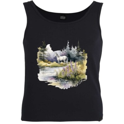 Tank Top Einhorn Fabelwesen Pferd Märchen Unicorn Kuscheltier Traumland 402285s