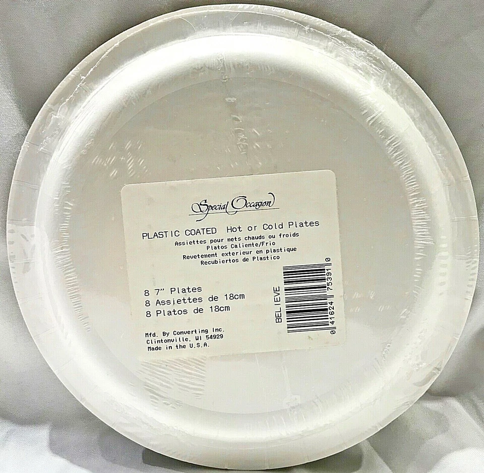 FIRST COMMUNION CONFIRMATION RCIA Salad Dessert Hot Cold Plates 8Ct Party Supply - Image 3 of 3