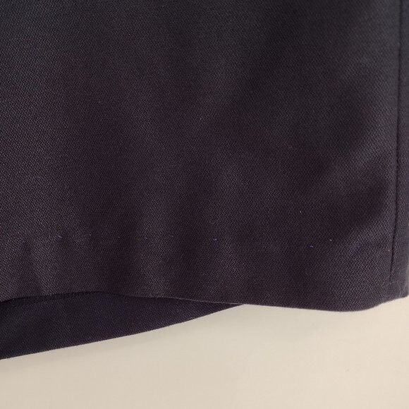 Chaps Flat Front 100% Polyester Casual Very Dark … - image 5