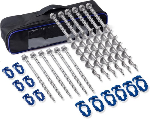 Heavy-Duty Aluminum Camping Ground Anchors Kit - Secure Your Tents With Ease - Picture 3 of 8