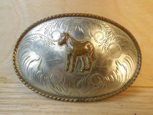 german silver belt buckle