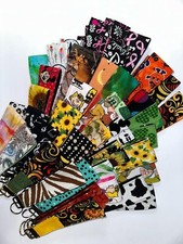 Keychain, Handmade fabric wide key fobs wristlets, key chain