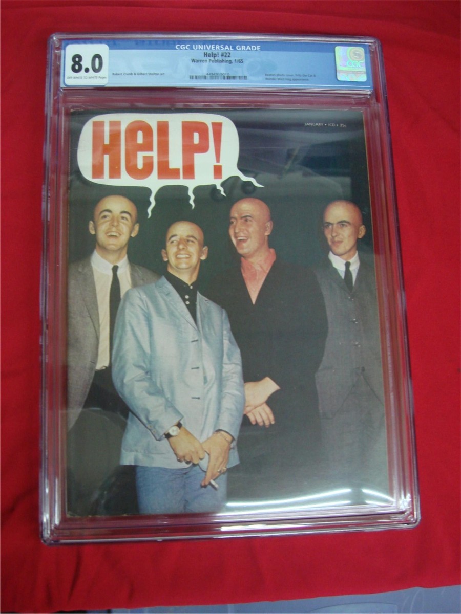 HELP ! MAGAZINE#22 (WARREN PUB) CGC 8.0 CRUMB 1ST FRITZ THE