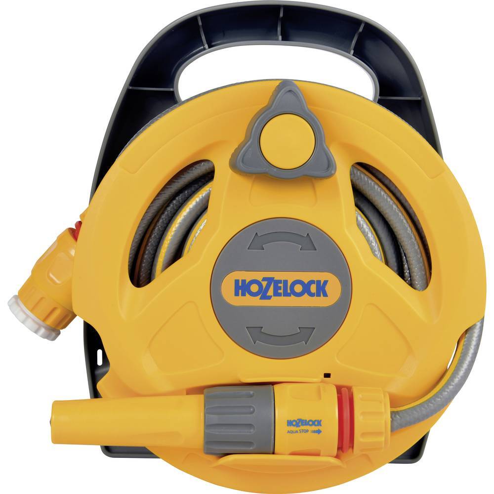 Hozelock Click & Go 2427 0000 10 m 1 pz. Giallo, Grigio Avvolgitubo