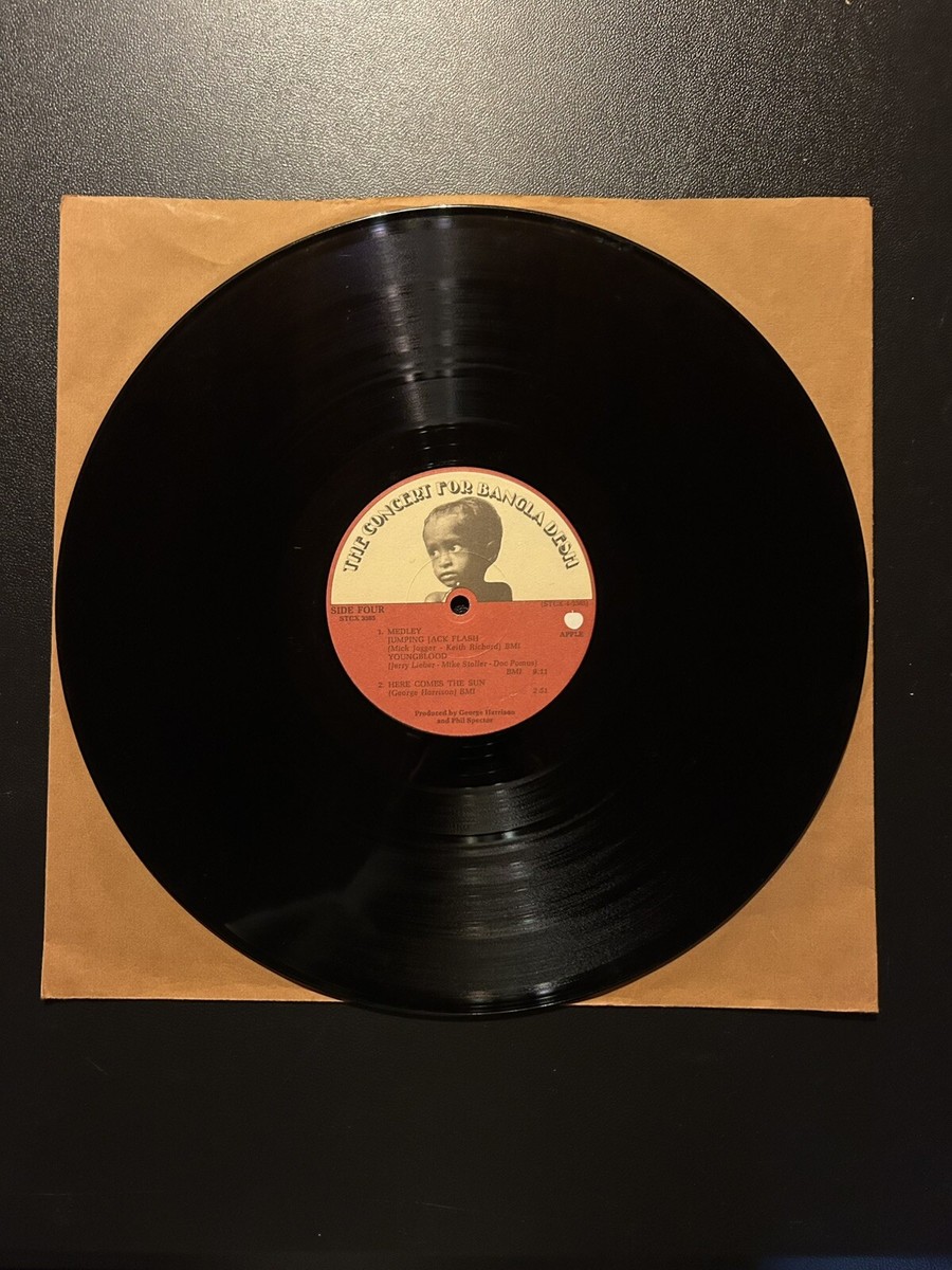 『ＴＨＥ ＣＯＮＣＥＲＴ ＦＯＲ ＢＡＮＧＬＡ ＤＥＳＨ（３ＬＰ）』見本盤・中古 The Concert for Bangladesh Box Set 3 LP Booklet (1971) 33 Record