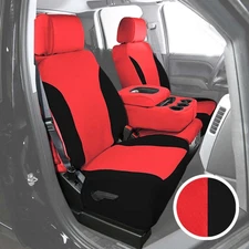 Saddleman 518376-61 NeoSupreme 2nd Row Red w Black Custom Seat Covers