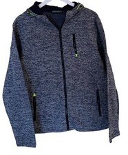 NEW Women s Med. Hoodie Full Zip Wonens Long Sleeve Jacket Dark Gray Heathered
