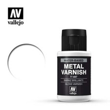 Vallejo 77657 Gloss Metal Varnish Acrylic Paint 35ml - US
