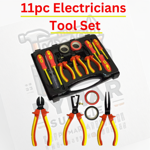 11PCS Electricians Screwdriver Set Electrical Fully Insulated Tools w ...