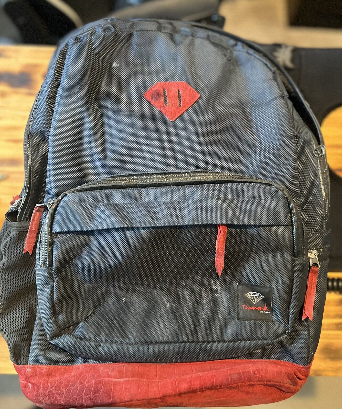 Diamond Supply Co Blue And Red Backpack 🎒*USED*