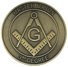 Master Mason 3rd Degree Car Emblem