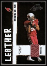 2005 Absolute Memorabilia Leather #10 Anquan Boldin /250 edge/corner chips