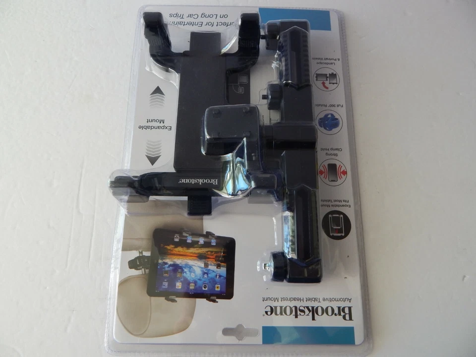Brookstone Universal Automotive Tablet Headrest Car Headrest Mount New - Image 3 of 4
