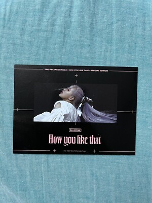 Blackpink How You Like That Rose Postcard