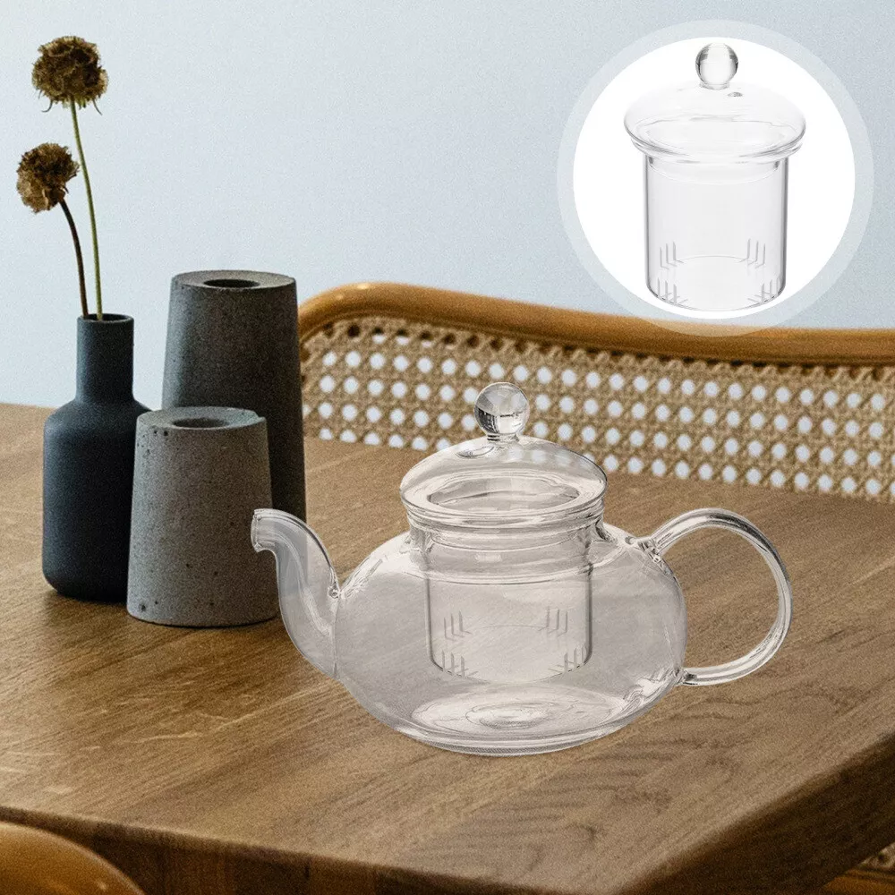 1 Set loose tea steeper glass teapot filter Clear Tea Strainer Tea